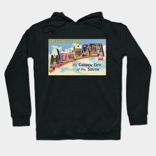 Greetings from Augusta, Georgia - Vintage Large Letter Postcard Hoodie